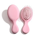 Wholesale Light Pink Mini Oval Paddle Hair Brushes Wet Hair Dry Hair